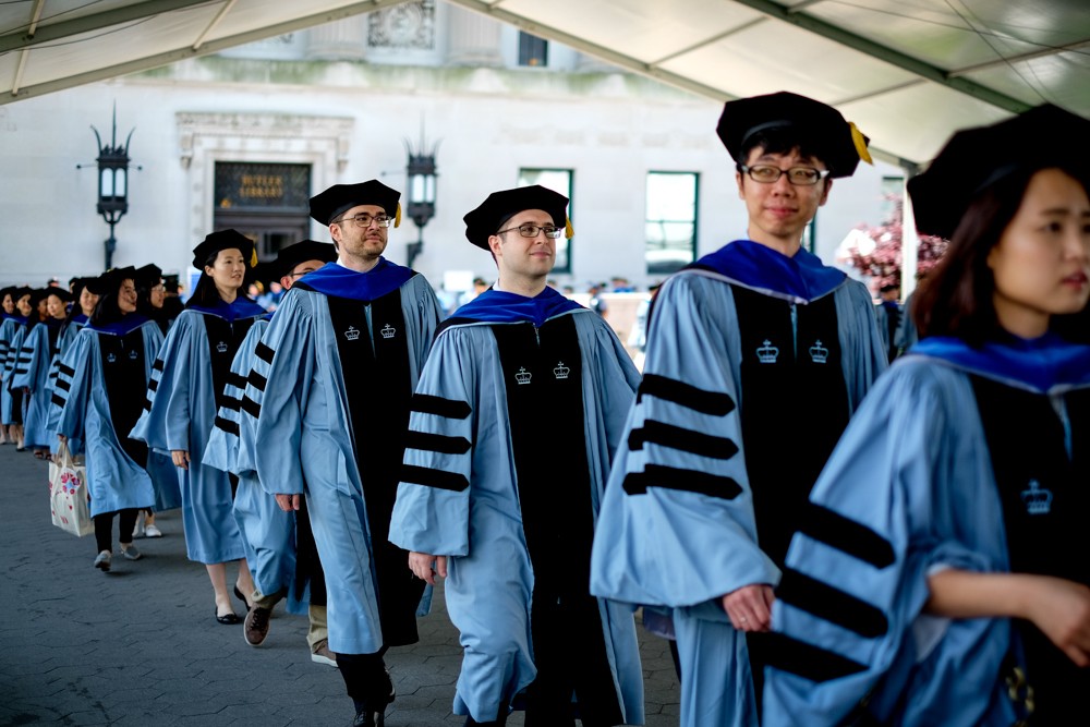 columbia phd graduation gown